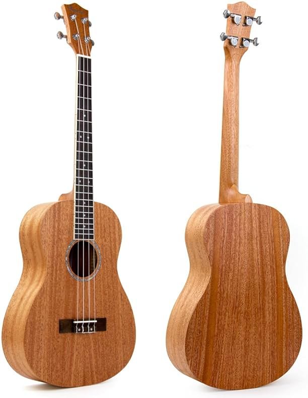 Kmise Baritone Ukulele 30 Inch Mahogany Ukelele 4 String Hawaii Guitar Uke G-C-E-A from Kmise - Product Image