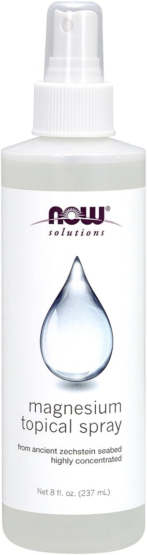 NOW Foods Solutions, Magnesium Topical Spray, from the Ancient Seabed, Highly Concentrated, 8 Fl Oz (Pack of 1) - Product Image