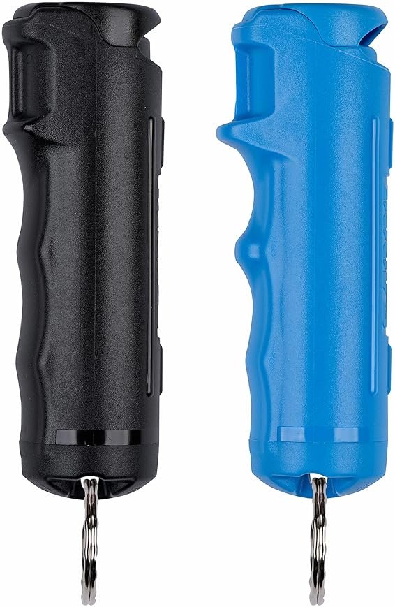 SABRE Pepper Gel Kit with Blue Water Practice Spray, 25 Bursts, Maximum Strength, Gel Is Safer, Ergonomic Finger Grip, Fast Flip Top Safety, Comes With A Blue Water Practice Spray Canister - Product Image