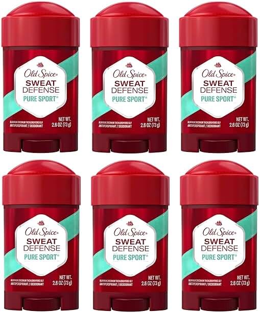 Old Spice Anti-Perspirant 2.6 Ounce Pure Sport+ Soft Solid (Pack of 6) - Product Image