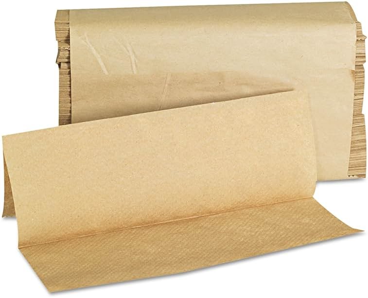 GEN 1508 Folded Paper Towels, Multifold, 9 x 9 9/20, Natural, 250 Towels per Pack (Case of 16 Packs) - Product Image