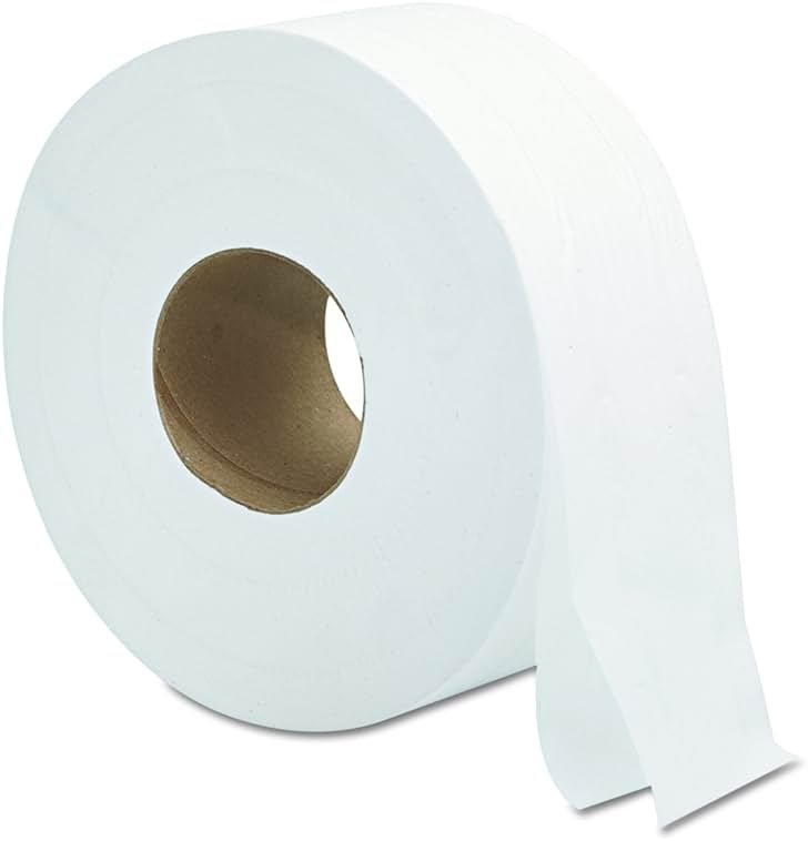 General Supply 9JUMBO Jumbo Roll Bath Tissue, 2-Ply, 9", White (Case of 12) - Product Image
