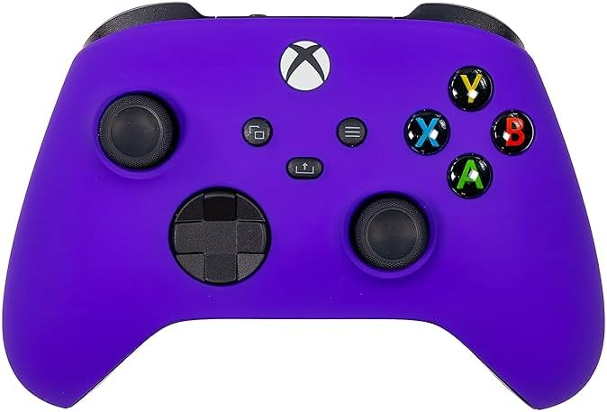 Xbox One Series X S Custom Soft Touch Controller - Soft Touch Feel, Added Grip, Vibrant Purple Color - Compatible with Xbox One, Series X, Series S - Product Image