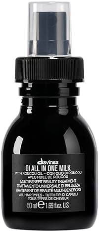 Davines OI All In One Milk, Hair Leave-in Conditioner Multi-Function Spray Treatment - Detangles, Controls Frizz & Heat Protectant - Weightless Antioxidant Roucou Oil Formula - Product Image