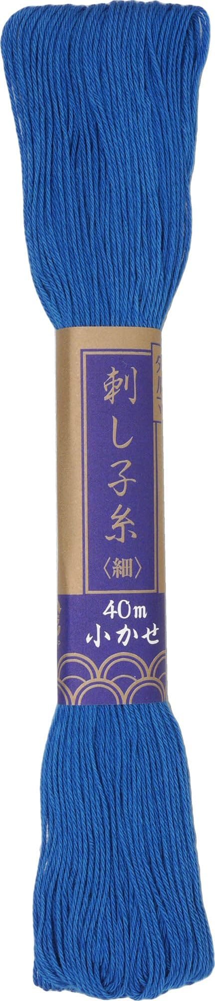 Yokota Sashiko Thread 40m 5x1 Blue Cotton - Product Image