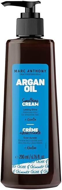 Marc Anthony Argan Oil Smoothing Cream with Keratin - Lightweight Hair Styler for Lasting Shine & Removes Frizz for Smooth Hair - Nourishing Argan Oil of Morocco & Olive Oil - Sulfate & Paraben Free - Product Image