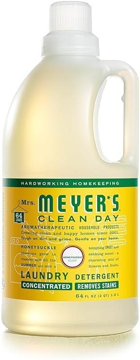 MRS. MEYER'S CLEAN DAY Laundry Detergent, Honeysuckle, 64 Fluid Ounce - Product Image
