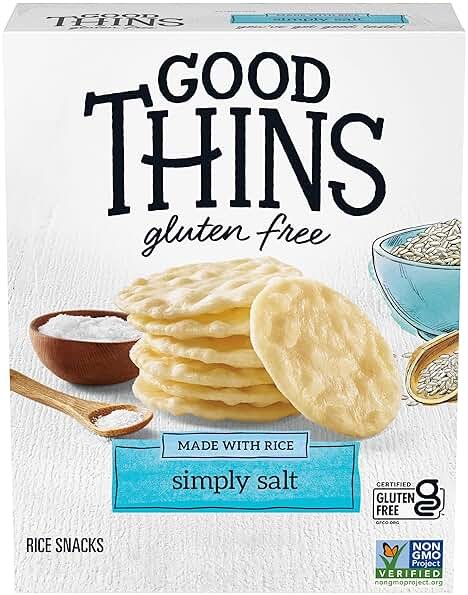 Good Thins, Simply Salt Rice Snacks Crackers, Snack Crackers, 3.5 Ounce - Product Image