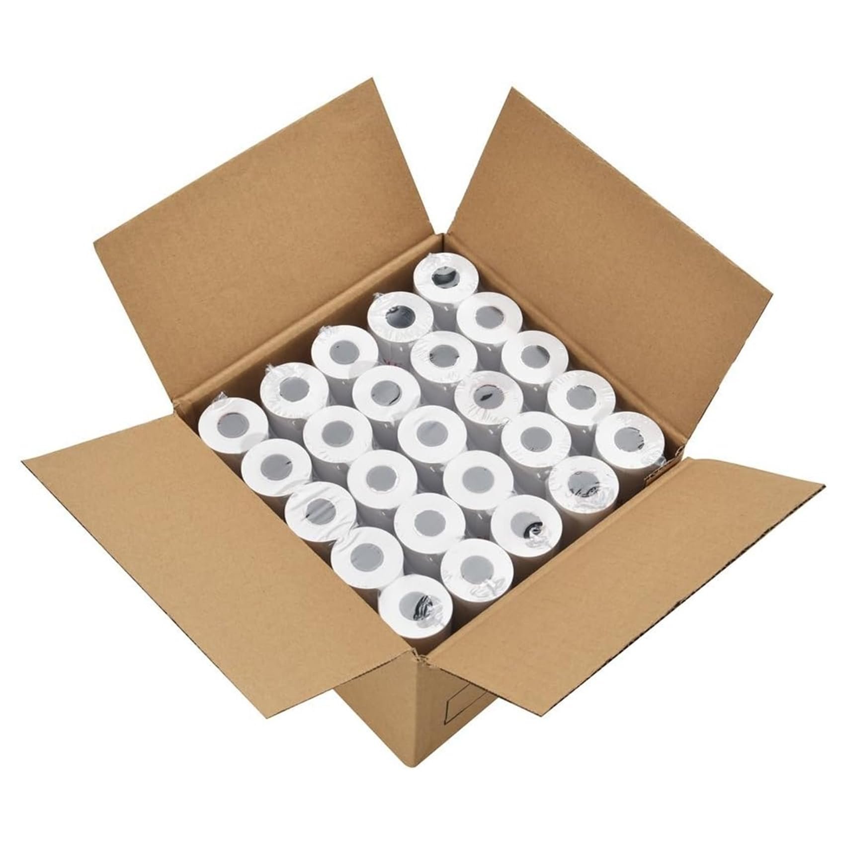 MFLABEL 2 1/4" Thermal Paper Rolls - 50 Rolls of 2.25 x 50' Credit Card Receipt Paper, Compatible with Clover POS, Visa/MasterCard Terminals, & Standard Credit Card Machines - Product Image