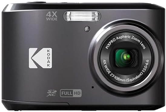 Kodak PIXPRO Friendly Zoom FZ43-BK 16MP Digital Camera with 4X Optical Zoom and 2.7" LCD Screen (Black) - Product Image