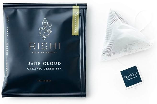 Rishi Tea Jade Cloud Chinese Green Tea - Organic, Caffeinated Sachet Bags with Natural Antioxidants, Enjoy Hot or Iced - 50 Count - Product Image