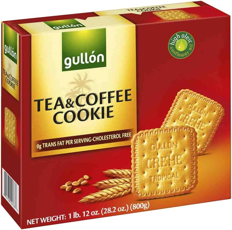 Gullon Tea & Coffee Cookie 4 Rolls Per Box (Set of 2 Box) - Product Image