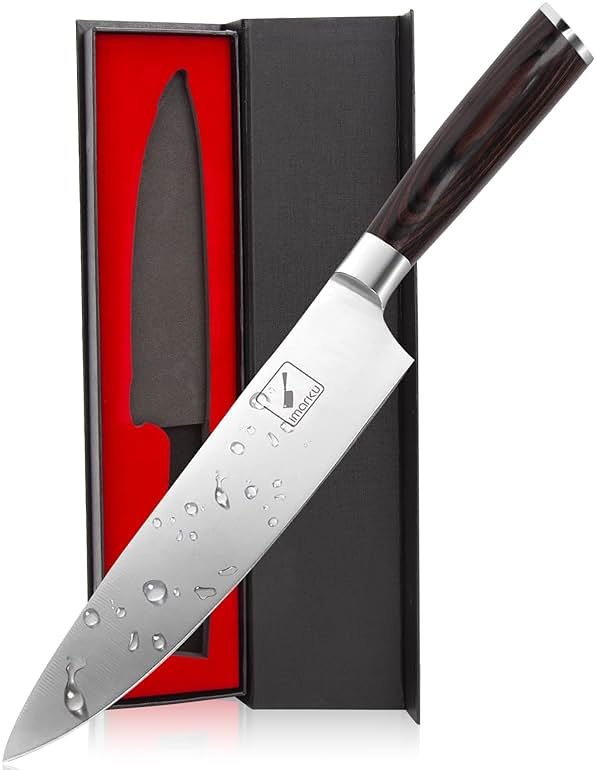 imarku Japanese Chef Knife - Sharp Kitchen Knife 8 Inch Chef's Knives HC Steel Paring Knife, Unique Gifts for Men and Women, Gifts for Mom or Dad, Kitchen Gadgets with Gift Box, Fathers Gifts - Product Image