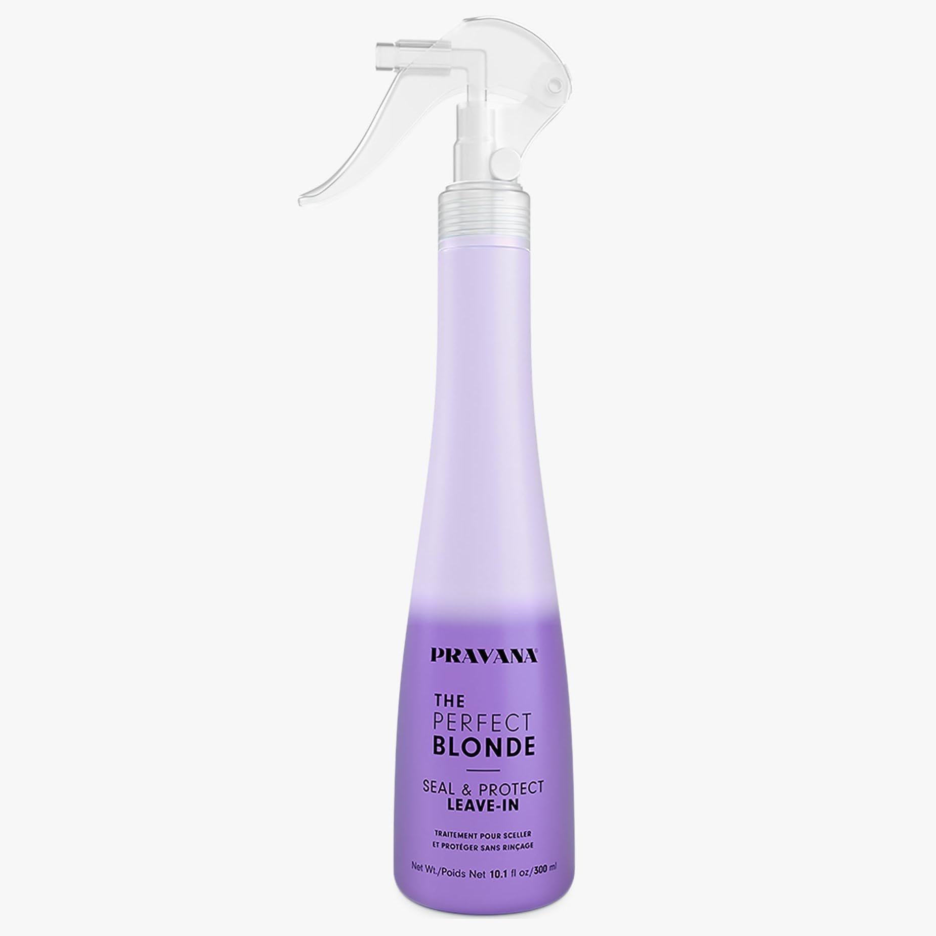 Pravana The Perfect Blonde Seal & Protect Leave-In Conditioner Spray Treatment Detangler | Neutralizes Brassy, Yellow Tones | For Color Treated Hair | Chromasilk Enhances Shine & Protection | Vegan - Product Image