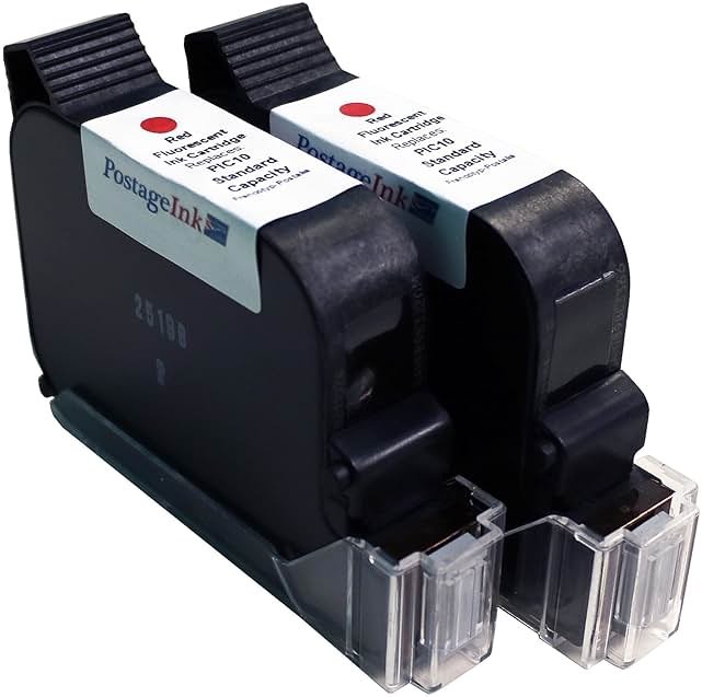 PostageInk.com PIC10 Ink Cartridge Non-OEM Replacement for FP PostBase 58.0052.3038.00 (2-Pack) - Product Image