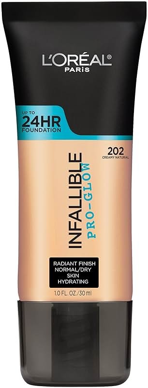 L'Oreal Paris Makeup Infallible Up to 24HR Pro-Glow Foundation, Creamy Natural, 1 fl oz. - Product Image