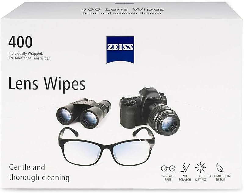 ZEISS Pre-Moistened Alcohol Wipes, Glasses Cleaner, 400 Count - Product Image