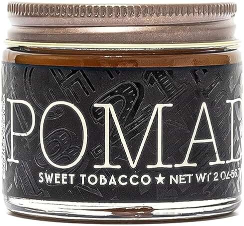 18.21 Man Made Hair Styling Product, 2oz. Original Sweet Tobacco Scent in Pomade with High Shine Finish - Product Image