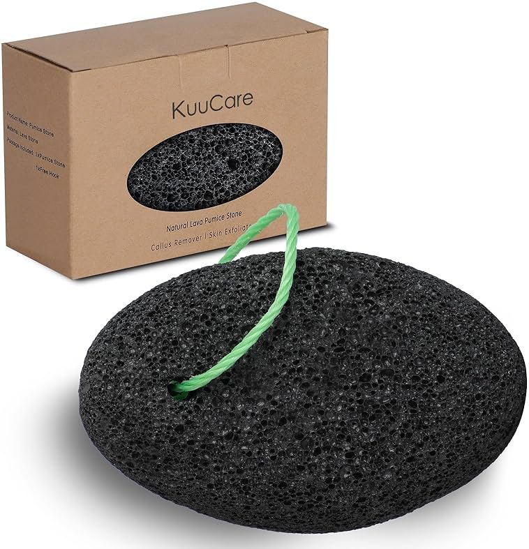 KuuCare Pumice Stone for Feet, Natural Earth Lava Pumice Stone - Foot Callus Remover for Feet Heels, Pedicure Exfoliator for Dead Skin, Hard Skin and Foot Scrubber - Product Image