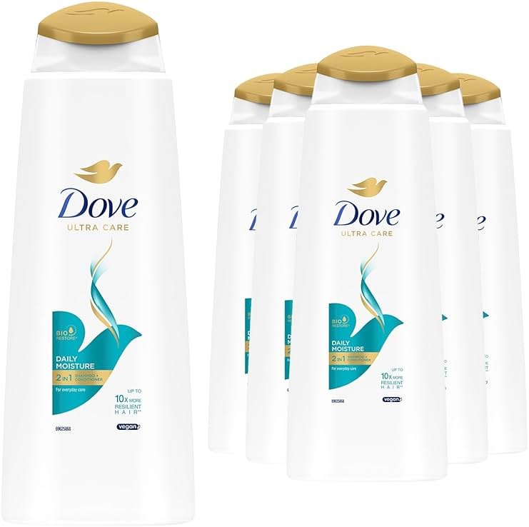 Dove Daily Moisture 2-in-1 Shampoo and Conditioner 400 ml - by Dove - Product Image