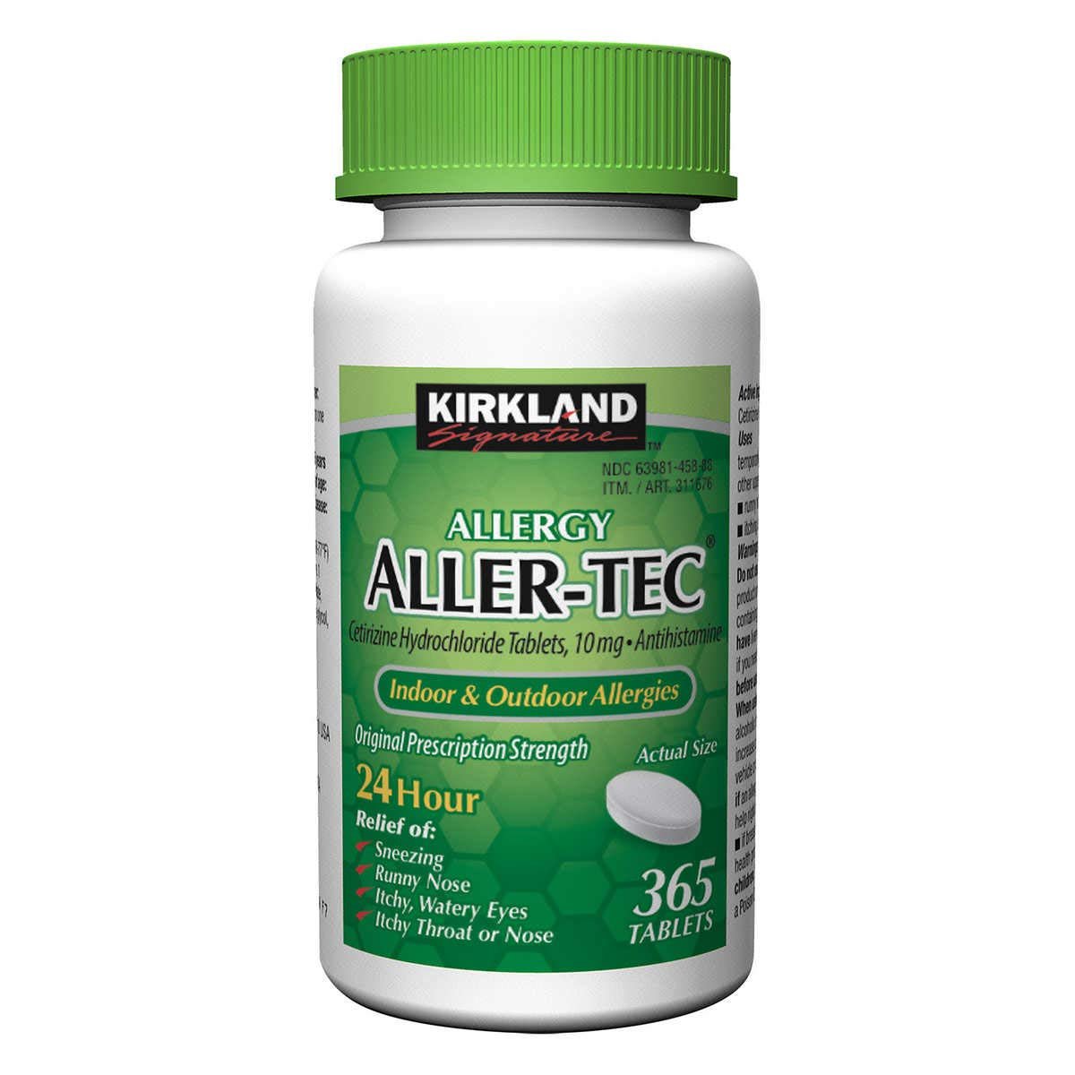 Kirkland Signature Aller-tec 10mg Tablets - 365 ct - 3 pk - Product Image