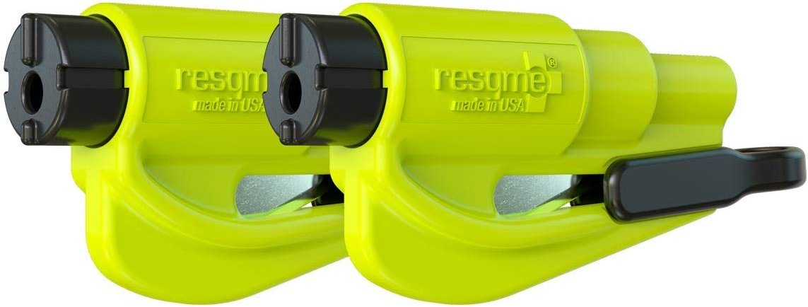 resqme The Original Compact Emergency Keychain Car Escape Tool, Seatbelt Cutter and Window Breaker, Made in USA, Pack of 2 - Product Image