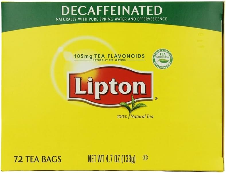 Lipton Tea Bags, Decaffeinated 72 ct (Pack of 2) - Product Image