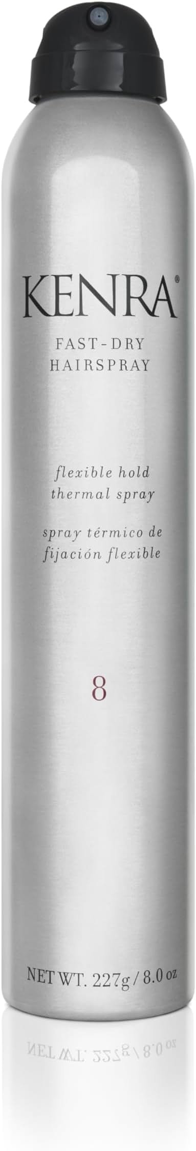 Kenra Fast Dry Hairspray 8 | Flexible Hold Thermal Spray | Multifunctional Spray, Ideal For Both Styling & Finishing | Lightweight, Instant Control | All Hair Types - Product Image