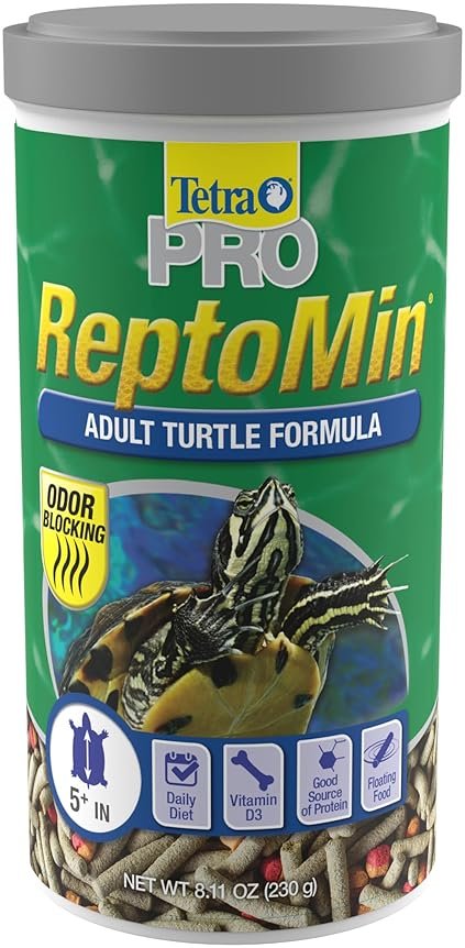 Tetra TetraFauna PRO ReptoMin Pro Sticks Adult Turtle Formula Daily Diet for Aquatic Turtles, 8.11 oz - Product Image