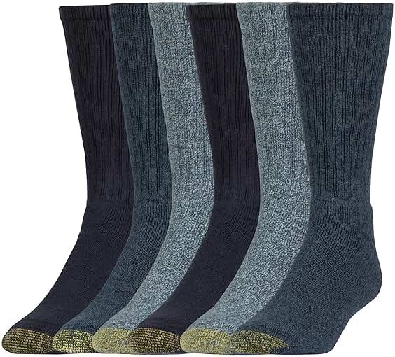 GOLDTOE mens Harrington Crew Socks, Multipairs - Product Image