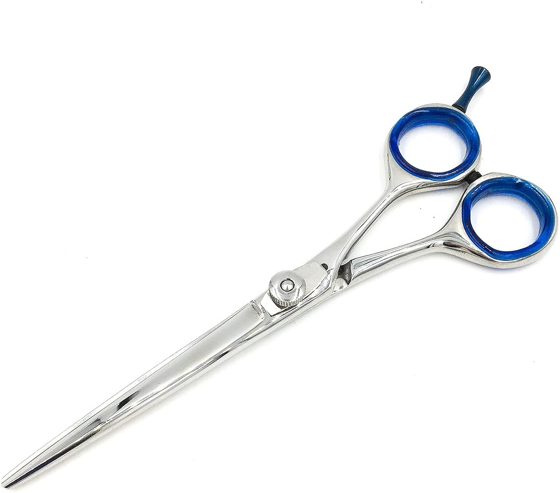 Deluxe 6 inch Professional Barber Scissors for Hair Cutting and Beard & Mustache Trimming - Includes Tension Adjuster & Carrying Case - Product Image