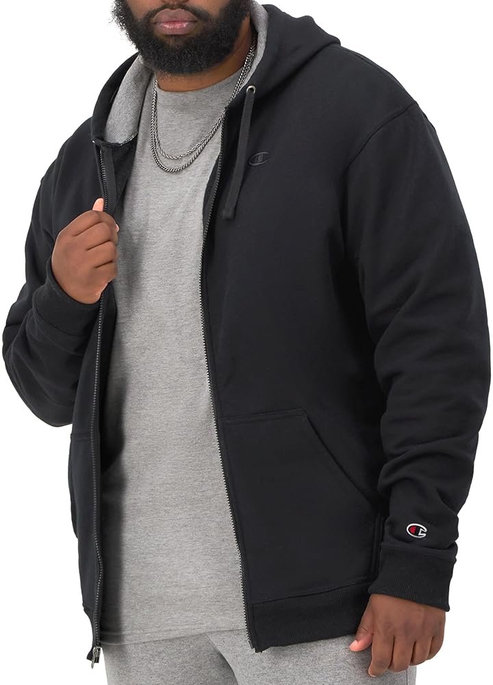 Champion mens Zip-up Hoodie, Comfortable Zip-up Hoodie Sweatshirt for Men (Reg. Or Big & Tall) - Product Image