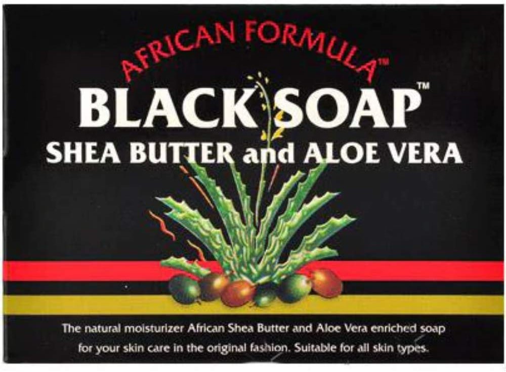 Madina African Black Soap Shea Butter and Aloe Vera, 3.5 oz (Pack of 10) - Product Image