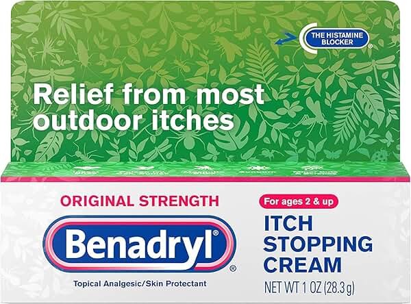 Benadryl Itch Stopping Cream Original Strength 1 oz (Pack of 3) - Product Image