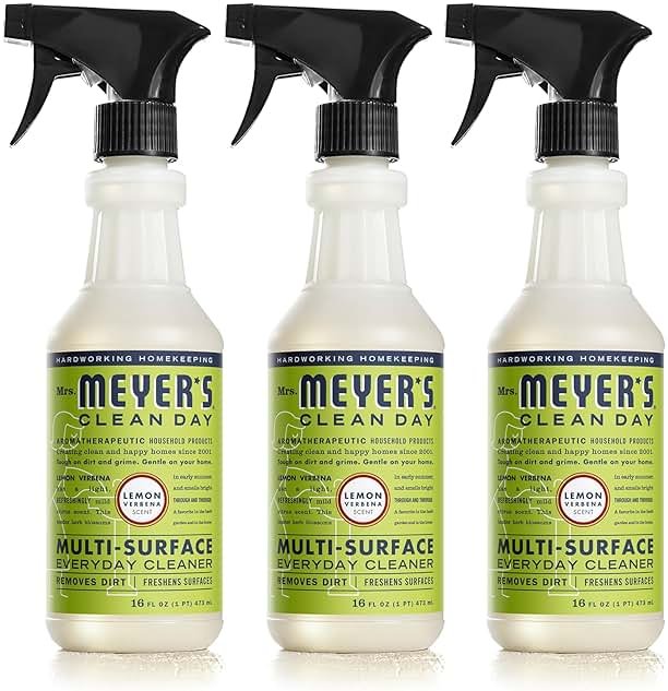 MRS. MEYER'S CLEAN DAY All-Purpose Cleaner Spray, Cruelty Free Formula, Lemon Verbena, 16 fl. oz - Pack of 3 - Product Image