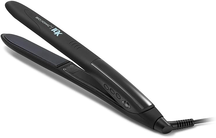 Bio Ionic 10X Styling Iron, 1" Hair Straightener with Moisturizing Heat Technology, Flat Iron for 10-Minute Styling, Hair Straightener and Curler - Product Image