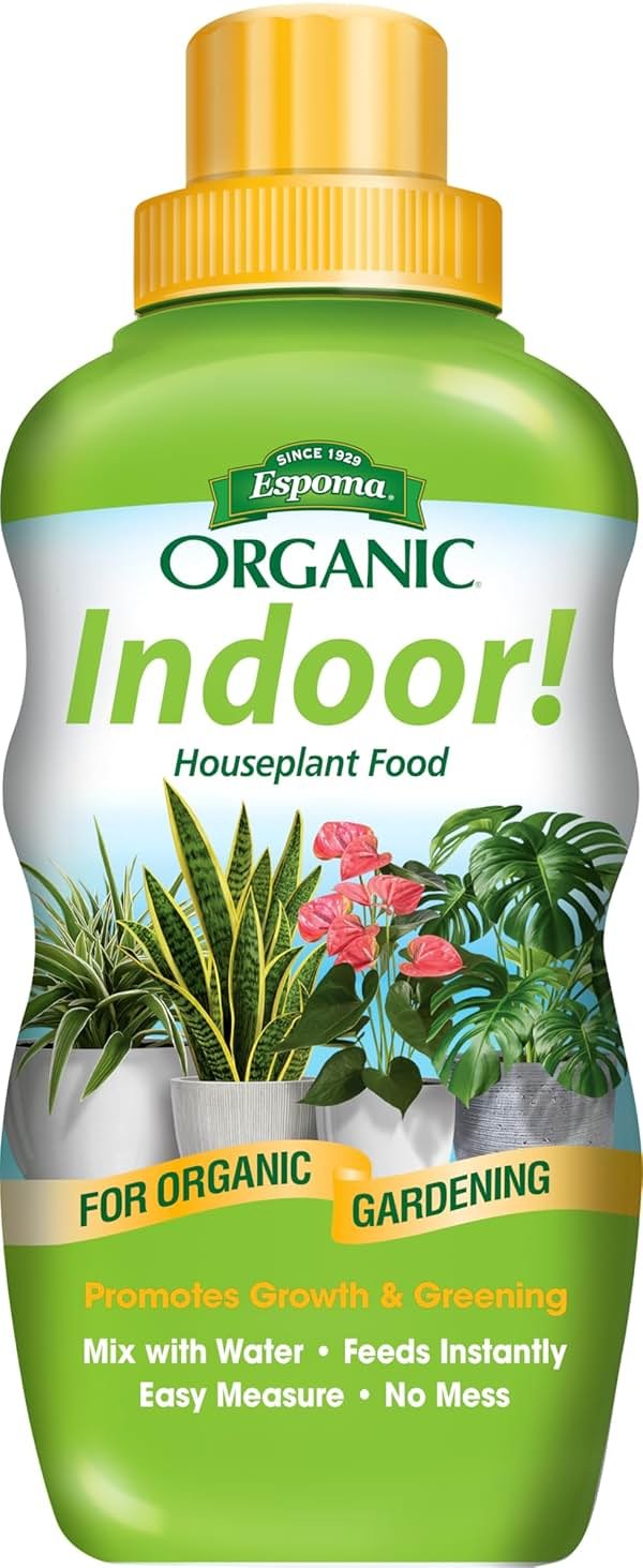 Espoma Organic 8 Ounce Concentrated Indoor! Plant Food - Indoor Plant Fertilizer for Large & Small Plants Like Pothos, Fiddle Leaf Fig, Monstera, Snake & Palms - Product Image