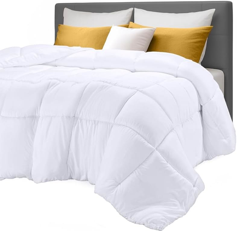 Utopia Bedding Comforter Twin Size 64 x 88 Inches, All Season Duvet Insert, Down Alternative Box Stitched Bed Comforter with Corner Tabs, Machine Washable - Product Image