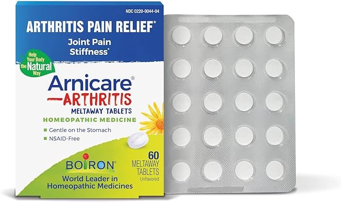 Boiron Arnicare Arthritis Tablets for Arthritis Pain Relief, Joint Soreness, and Rheumatic Pain - 60 Count - Product Image