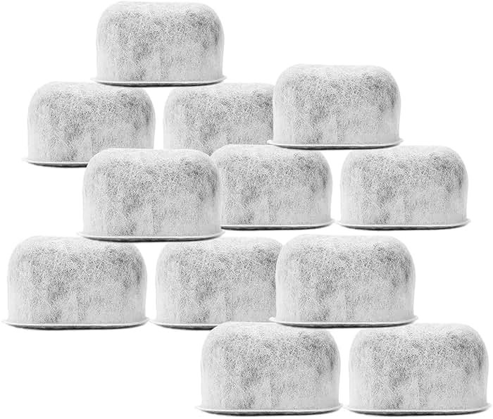 12 Pack Replacement Charcoal Water Filters for All Cuisinart Coffee Machines - Cuisinart Compatible (NOT KEURIG) Filters Fit Both Newer & Older Models Cuisinart Coffee Makers - Product Image