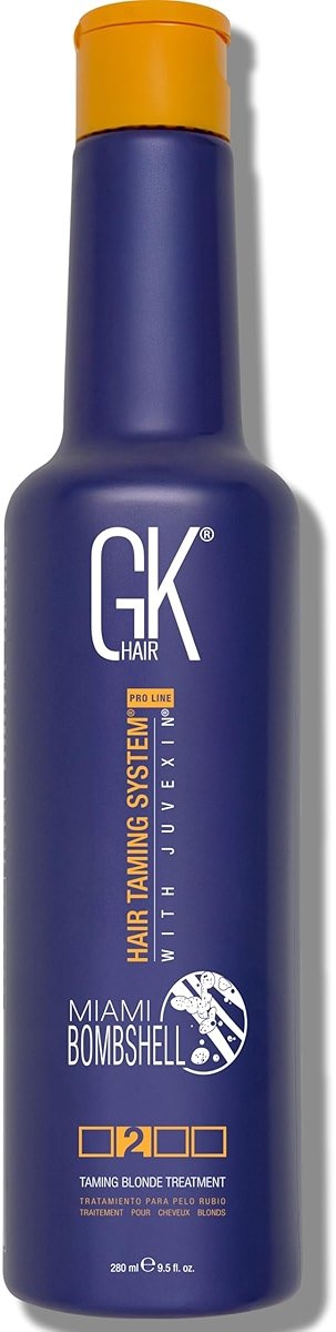 GK HAIR Purple Shampoo with Vitamin B5 — Removes Yellow & Orange Brassy Tones from Blonde, Gray & Silver Hair | Sulfate-Free Purple Toning Shampoo for Color-Treated & Bleached Hair 9.5 Oz - Product Image