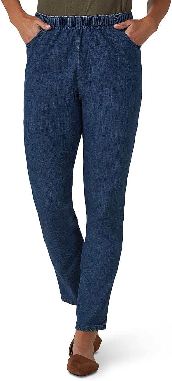 Chic Classic Collection Women's Stretch Elastic Waist Pull-On Legging Pant - Product Image