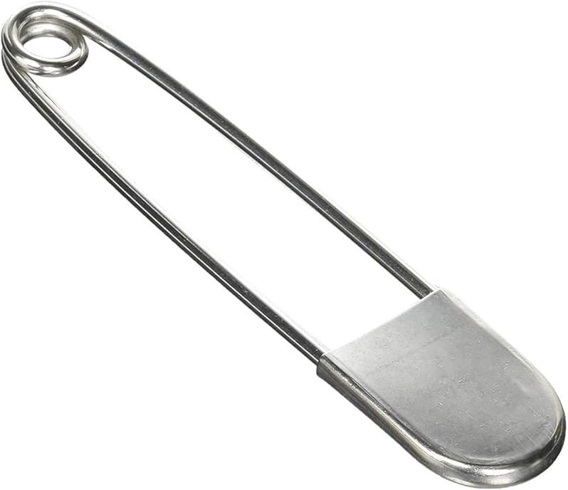 Coitak Large Safety Pins, 5 inch, 10 PCS Stainless Steel, Silver Huge Strong XL, Extra Large Laundry Pins for Blankets - Product Image