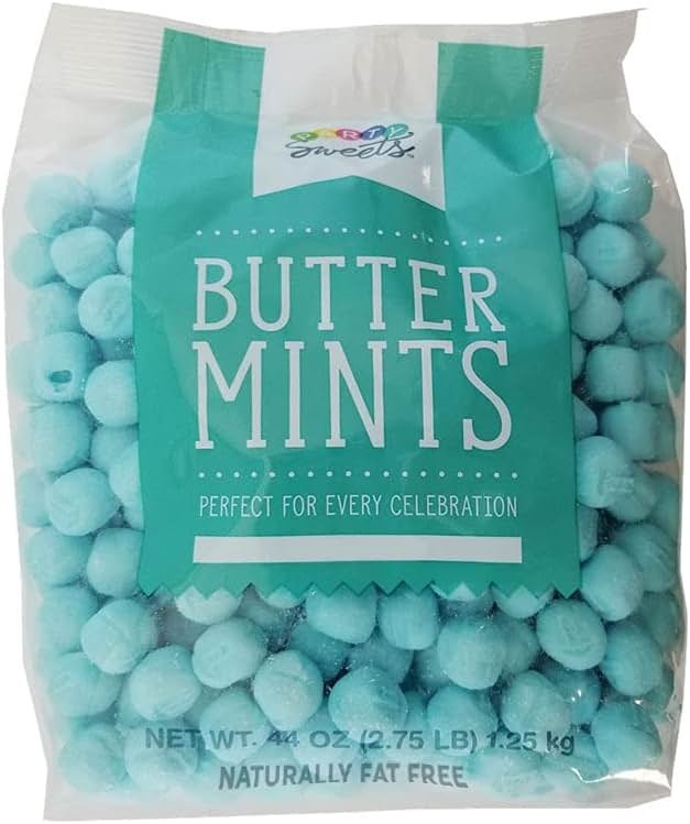 Party Sweets Blue Buttermints, Appx. 350 pieces from Hospitality Mints, 2.75 Pound (Pack of 1) - Product Image