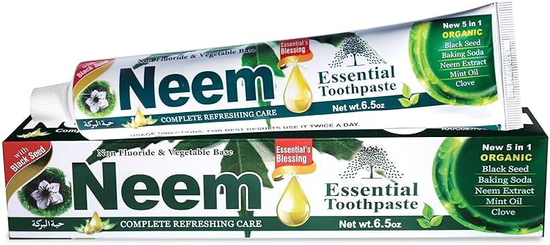 Neem Essential Toothpaste New 5 in 1 100% Fluoride Free - Product Image
