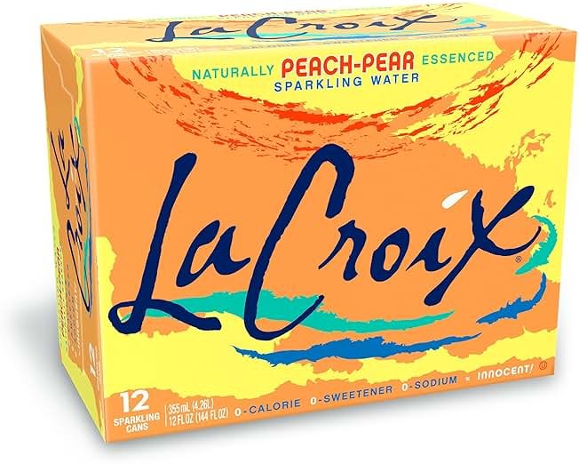 La Croix Sparkling Water, Peach-Pear, 12 Fl Oz (pack of 12) - Product Image