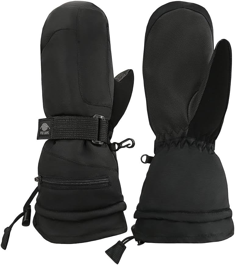 N'Ice Caps Men & Women Mittens Waterproof Winter Snow 100 Gram Thinsulate - Product Image