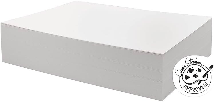 UCreate Watercolor Paper, White, Bulk, 90lb., 9" x 12", 250 Sheets - Product Image