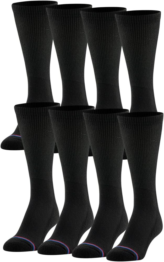 MediPeds Men's Extra Wide Non-Binding Crew Socks - Product Image