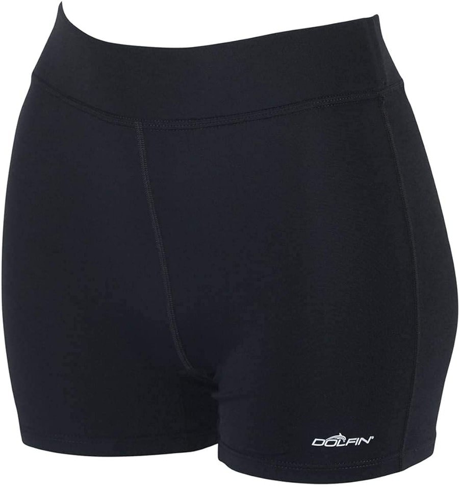 Dolfin Women's Solid Fitted Swim Shorts XXL Black - Product Image